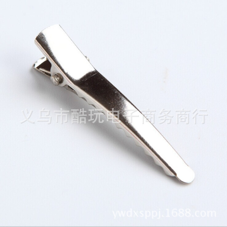 韩版DIY手工材料五金发饰配件 尖嘴夹 鳄鱼夹蝴蝶结边夹