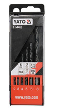欧洲 易尔拓YATO YT-4460 轧制麻花钻头组套 6件套 2-8MM