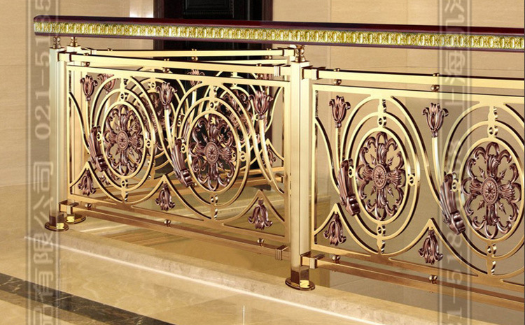 上海宾馆||公寓楼|镀金|铜栏杆立柱扶手厂家专业定制|大让利