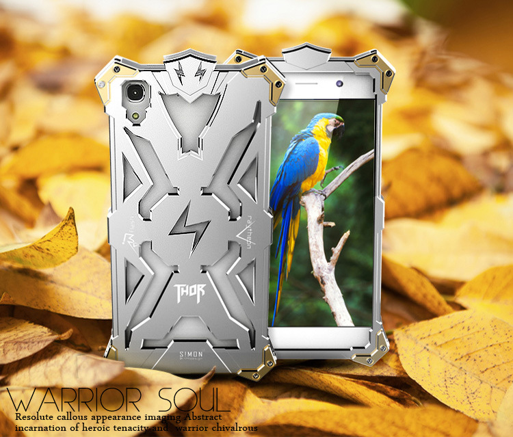 SIMON THOR Aviation Aluminum Alloy Shockproof Armor Metal Case Cover for Huawei Honor 4A
