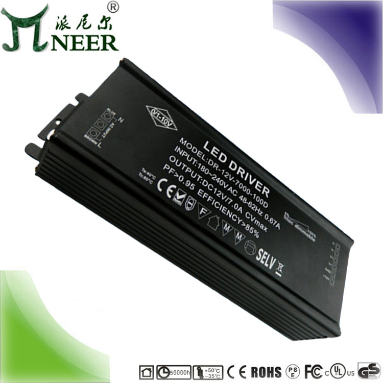 质保三年 高PF DALI数字调光  100W 24V恒压灯带灯条 LED驱动电源|ru