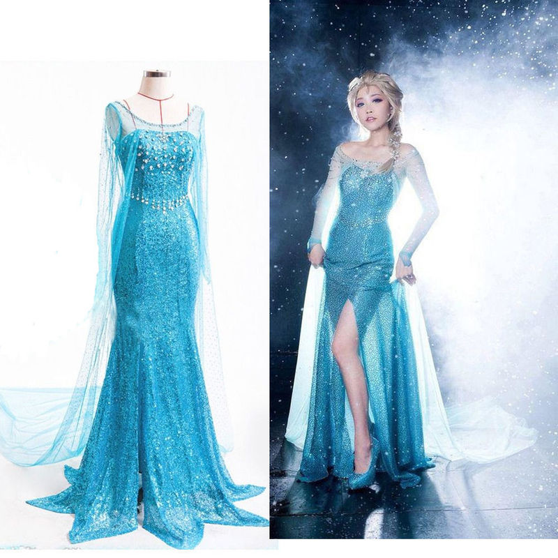 Frozen Adult Dress Elsa Princess Frozen Dress Performance Costume Cosplay