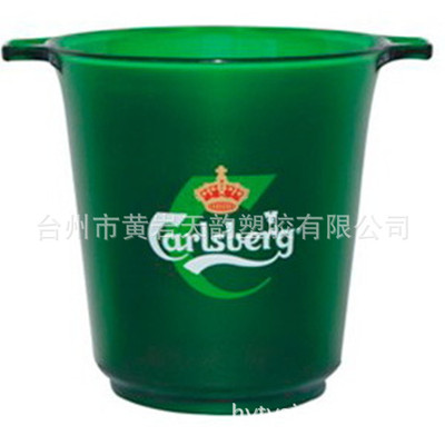 Manufactor customized outdoors bar household 5L transparent Scrub Ice Bucket Party Ice block Beer Red bucket Ice Bucket