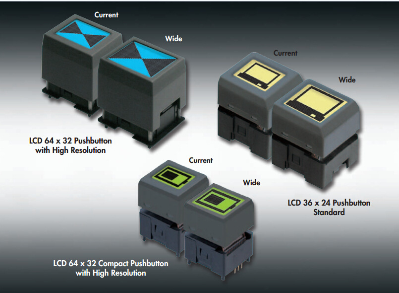 现货NKK/IS15BBFP4RGB可编程显示器开关LCD 36X24 RGB原装正品