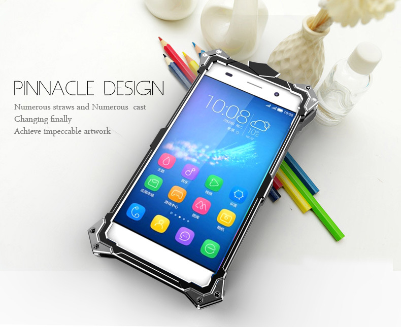 SIMON THOR Aviation Aluminum Alloy Shockproof Armor Metal Case Cover for Huawei Honor 4A