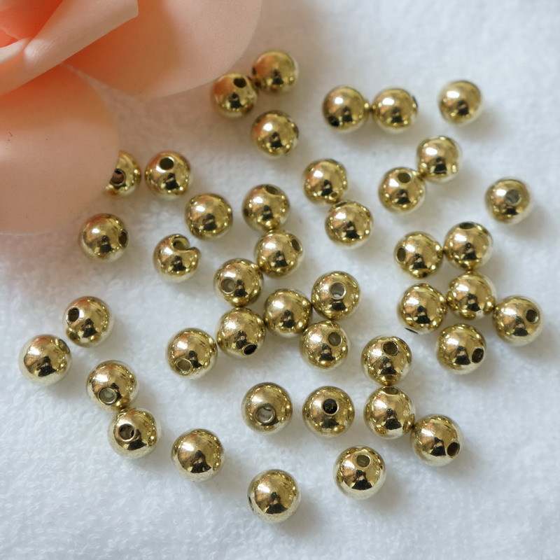 3-12mm bright beaded electroplated plastic jewelry accessories, creative beaded small accessories, bracelets, necklaces, diy coated beads detail image 4