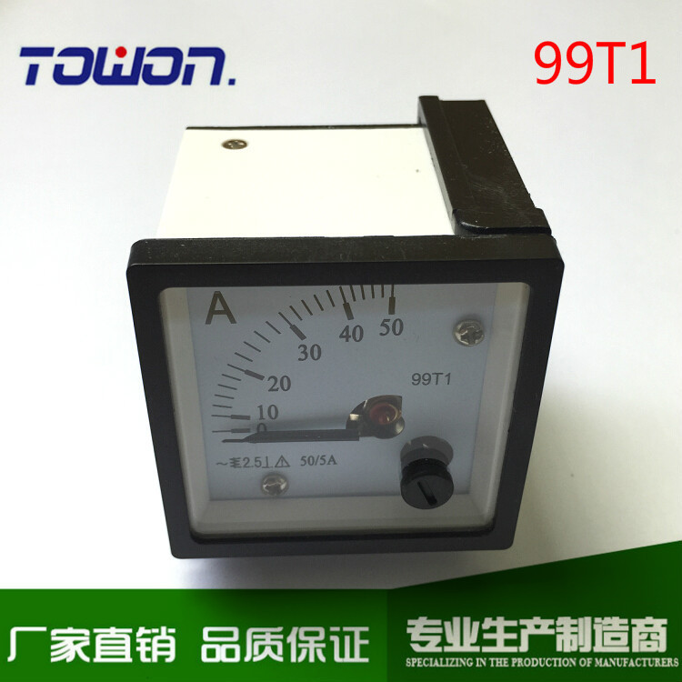 直销99T1/SQ48-V 方形指针式伏特测量指针表 交直流电压表 48*48