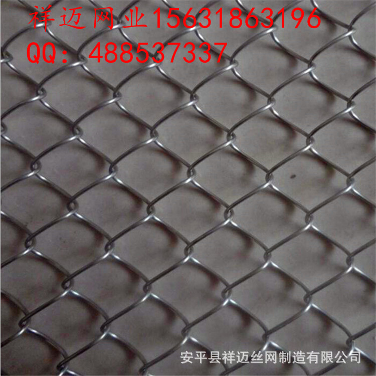 厂家直销编织菱形网 热镀锌勾花网 PVC包塑围网