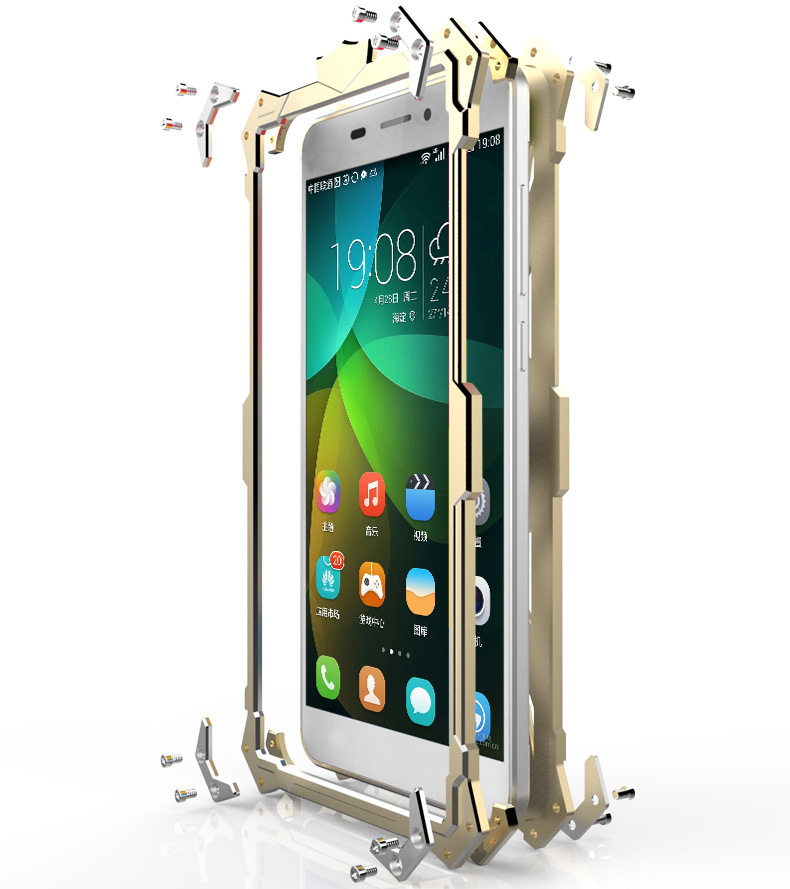 SIMON THOR Aviation Aluminum Alloy Shockproof Armor Metal Case Cover for Huawei Honor 4X