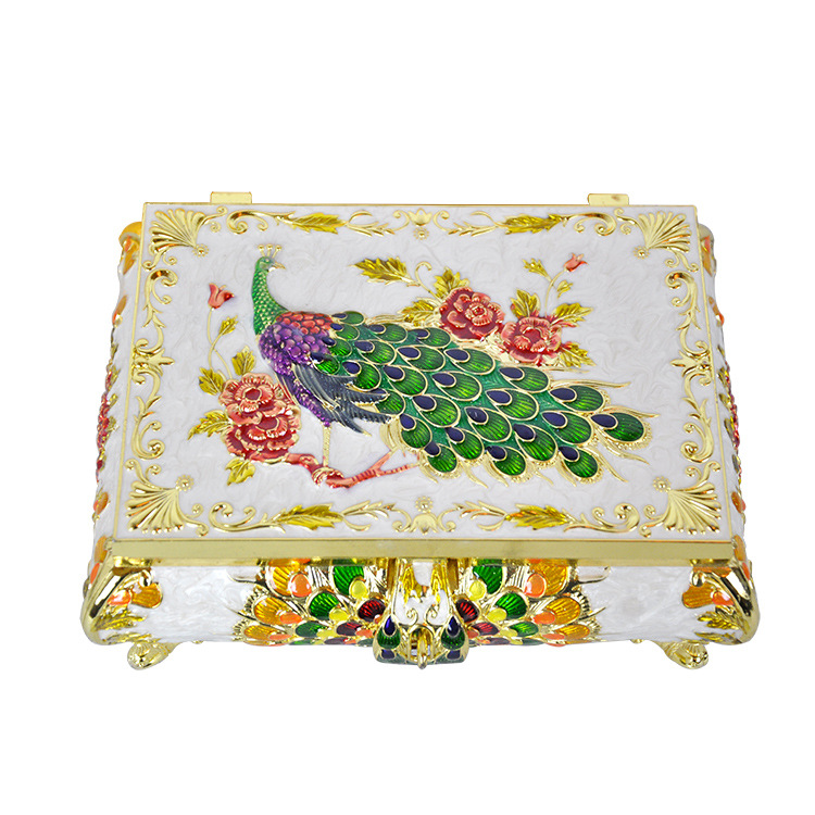 现货混批 仿蓝首饰盒化妆 现代珐琅工艺 复古时尚 厂家直销|ms