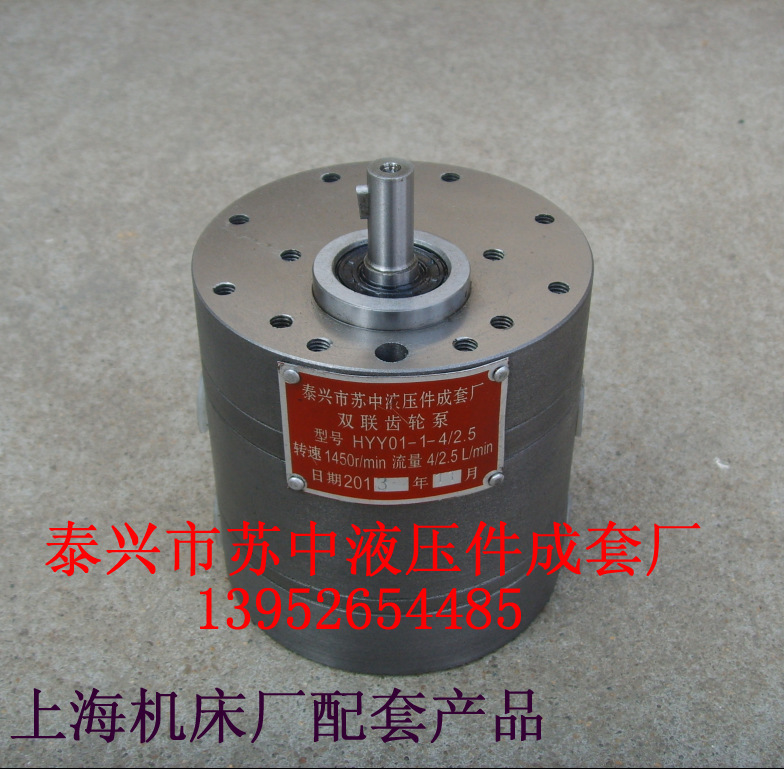 汉江机床厂上海机床厂HYY01/1-4/2.5 HYY01/1-2.5/2.5双联齿轮泵