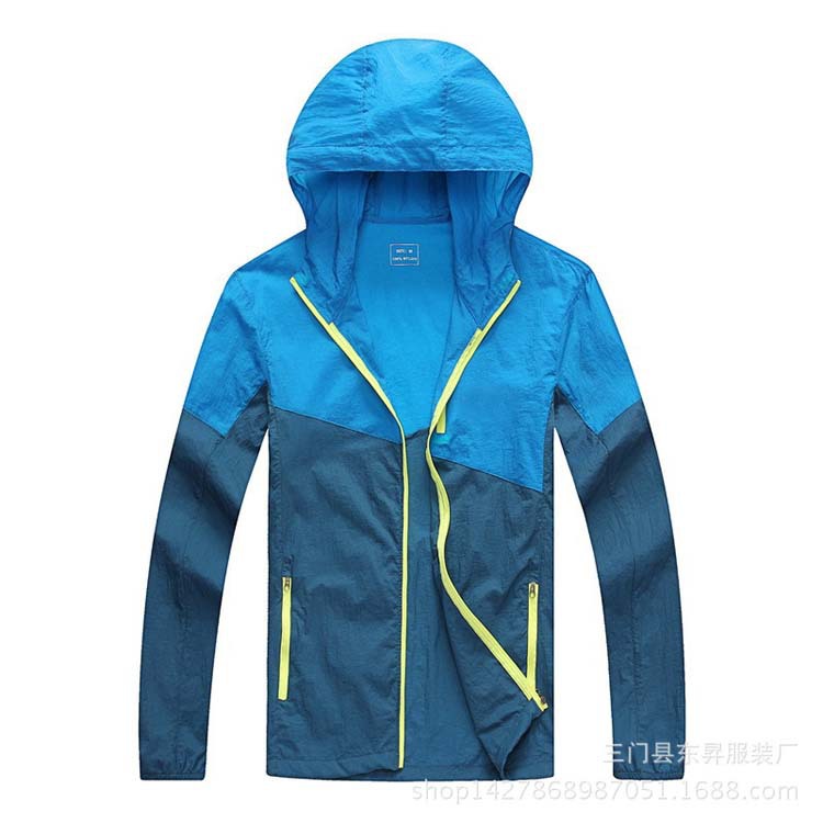 厂家直销 男女款配色情侣款防晒衣 防水防风透气 皮肤风衣601|ru