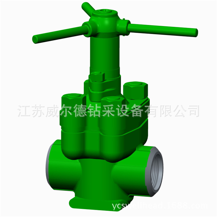 API 6A 3"5000PSI Mud Gate Valve/ 美标高压螺纹端口"DM"泥浆阀