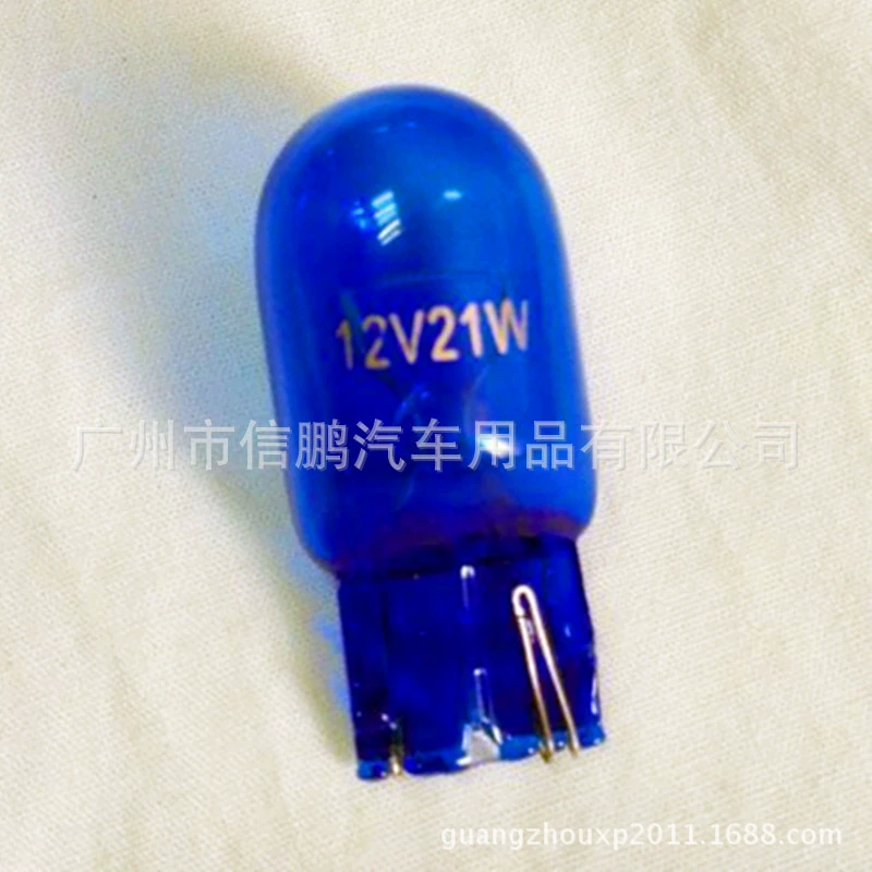 Истинный цвет синий кварцевое стекло 12V 1891 1881 T20 лампа 7443 7440 автомобильная задняя лампа