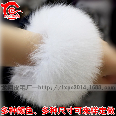 大厂直供整皮狐狸毛袖口服装衣袖毛圈 真皮草狐狸毛袖圈服饰配件