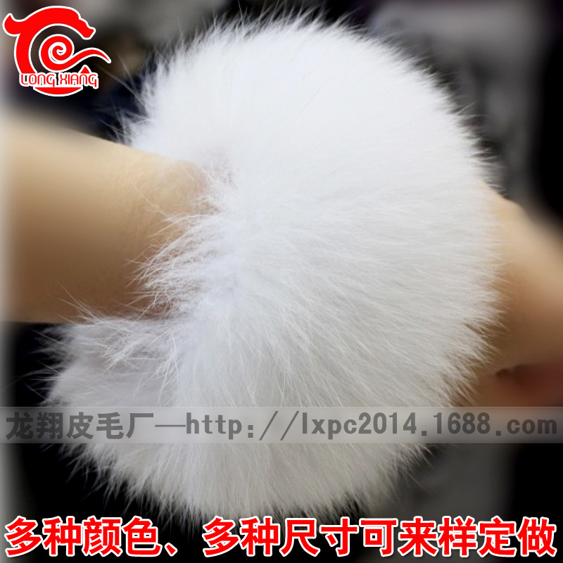 大厂直供整皮狐狸毛袖口服装衣袖毛圈 真皮草狐狸毛袖圈服饰配件