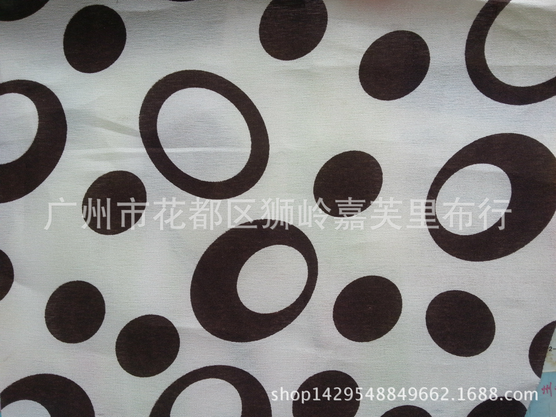 化纤纺织涤纶布料批发厂家直销涤纶布春秋丁印花里布圈圈布料