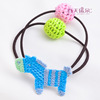 Woven children's pony handmade, hair accessory, Korean style, South Korea, new collection