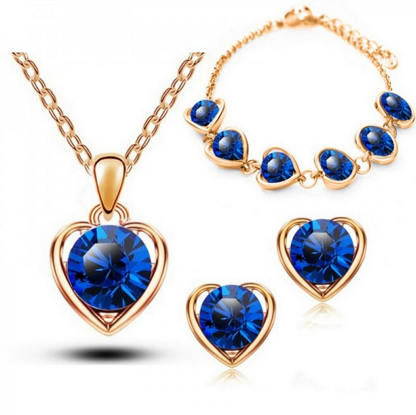 Серьги сердце-форма, украшение, набор, корейский стиль, 3 предмета