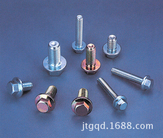 现货供应优质镀锌10x50法兰面六角螺栓  法兰螺栓配套螺母