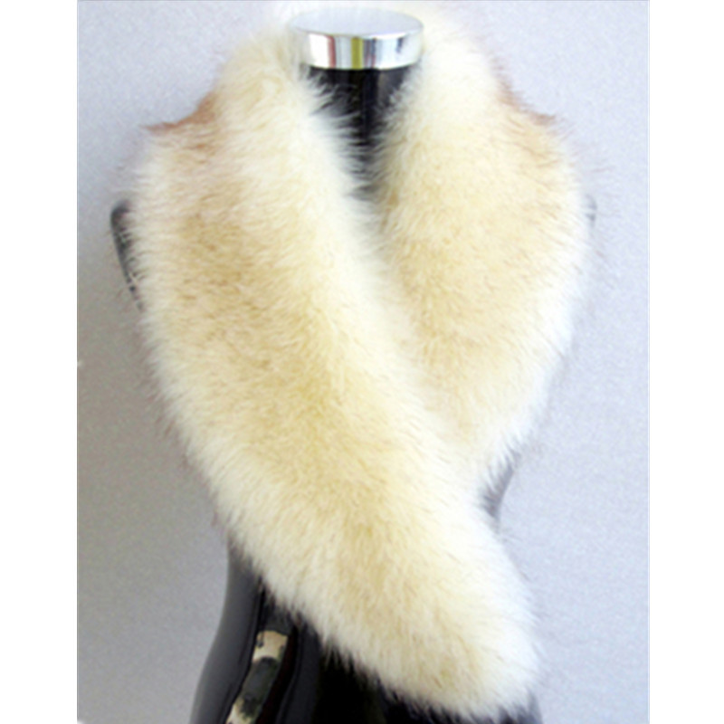 Fox feather collar lady Shawl Hair collar scarf keep warm Mao collar Foreign trade thickening Fur imitation Fur collar