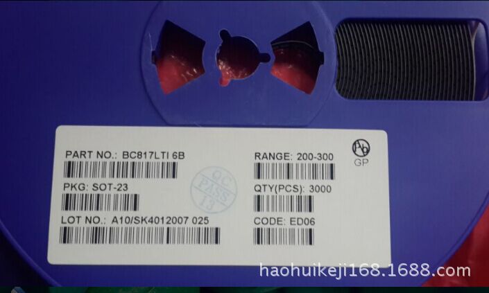 厂家热销贴片BC817(6B)    S0T-23 三极管现货热销无铅环保