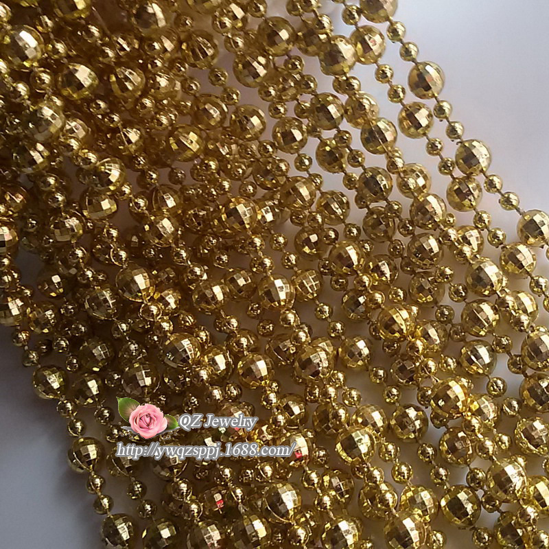 Wholesale of 10MM pearl plastic connected bead chains, wedding decoration beads, stage setting props bead curtains detail image 5