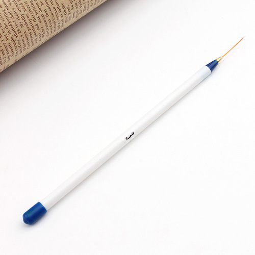 Nail painting pen, ultra-fine pull-line pen, nail art dot painting pen, 3-pack white pole, manicure supplies wholesale