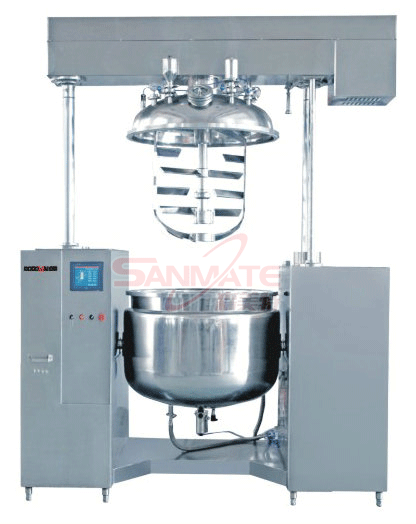 双升降真空均质乳化机 牙膏真空乳化机 膏体制作设备