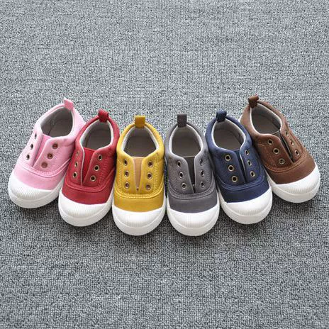 [Распродажа по потерям] В наличии Весна и осень Детская парусиновая обувь в Южной Корее Ретро обувь для мальчиков и девочек От 1 до 4 лет