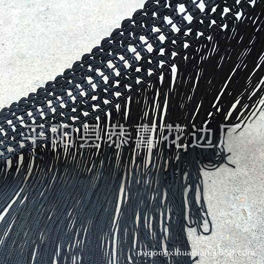 24公分米字型人造丝流苏