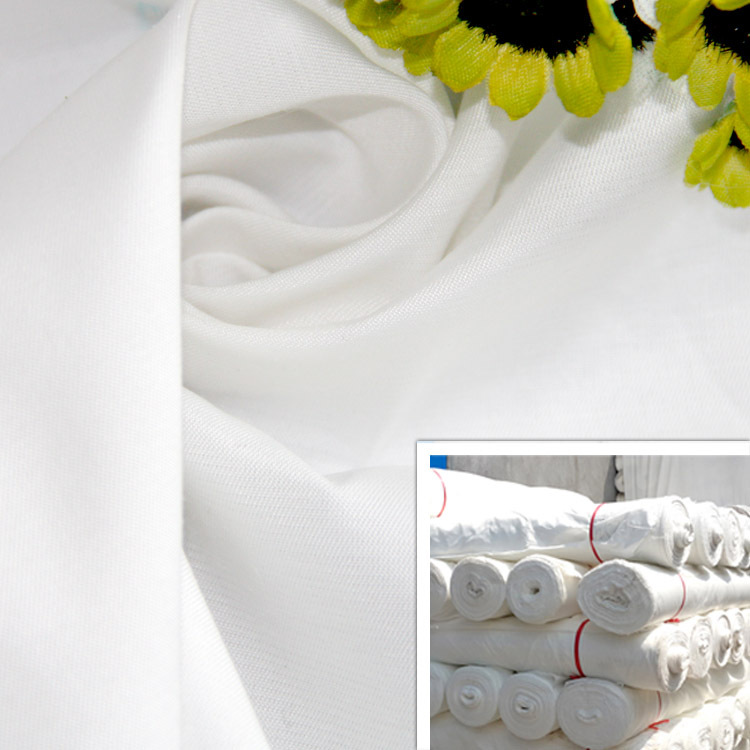 TC Polyester cotton white embryo 75D*45S Luggage and luggage clothing apron Fabric factory Direct selling 95g/ New grey fabric