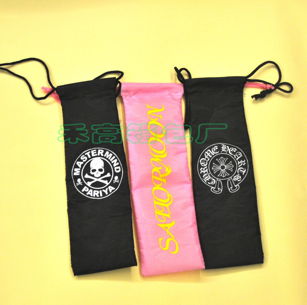 厂家涤纶收纳袋定做 自拍杆抽绳袋 210D拉绳背袋定制 100个起印