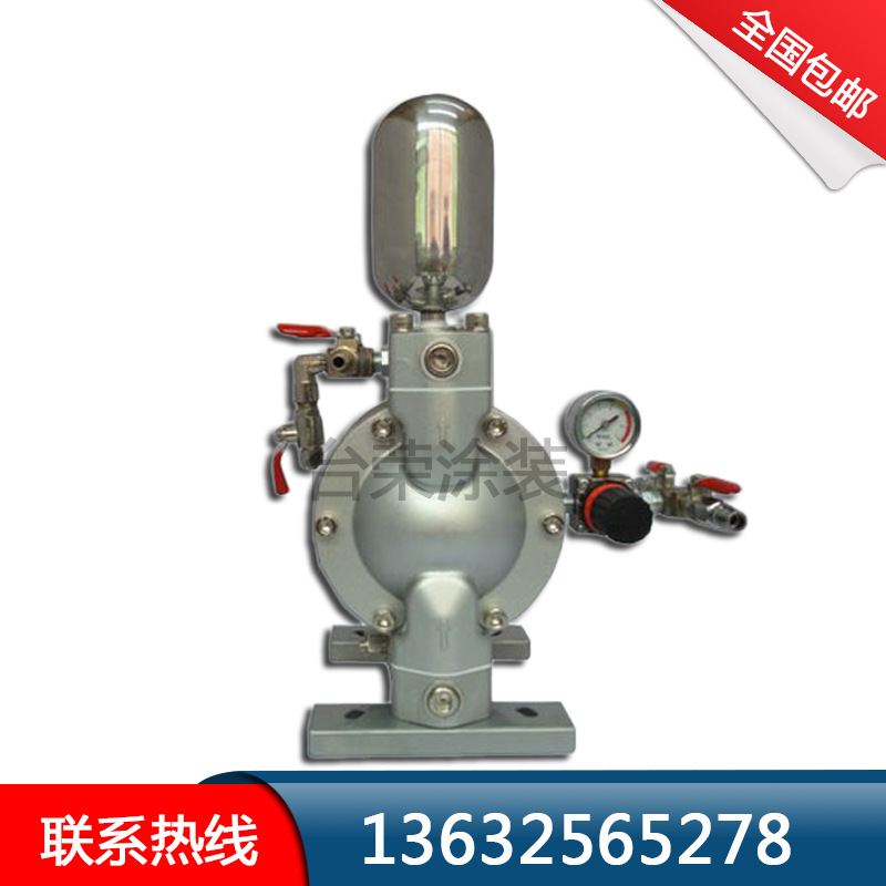 台湾龙呈DP-10气动双隔膜泵 3/8三分口径油漆泵 喷漆泵浦|ru