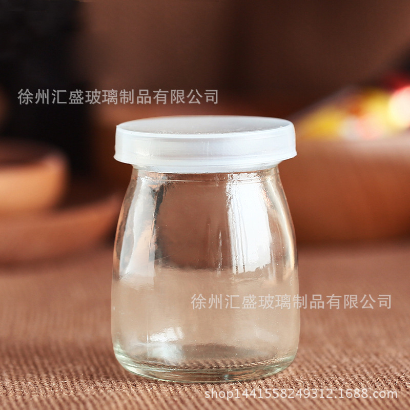 厂家批发100ml玻璃布丁瓶带盖密封酸奶空瓶蛋糕烘焙摸具瓶果冻杯