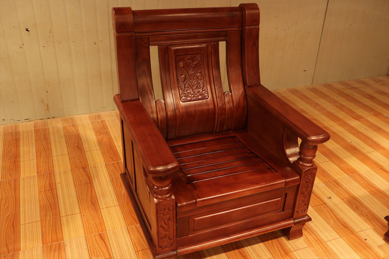 特价实木家具 客厅懒人沙发 三人单人组合沙发 苦楝实木沙发303