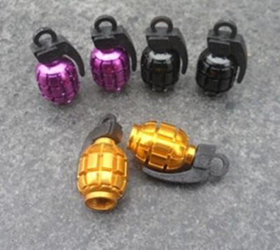 Color mountain area/fold/Bicycle aluminium alloy Gas nozzle cap Valve cover Grenade modeling