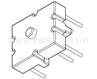 11.7X10 3+3PIN 底坐B-002磁环底坐、电感线圈底坐
