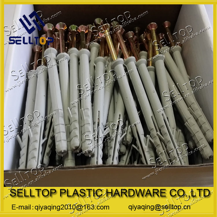 厂家直销 拧入式膨胀  膨胀壁虎  塑料膨胀管  尼龙膨胀螺丝