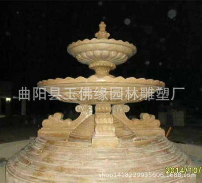 新品特价石雕喷泉 大理石风水球摆件 户外流水喷泉定制加工