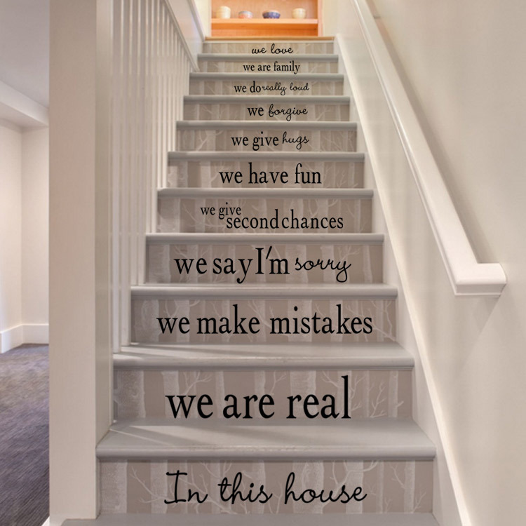 DIY Wall Stickers Stairs Decal Home Decor Decoracao Para Casa Wallpaper