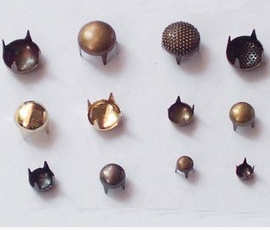 供应各种规格大小四爪珠 爪钉 铜铁 不锈钢材质 圆头 平头 尖头