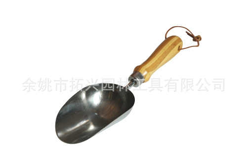 热销 不锈钢 肥料铲 木柄 园林工具