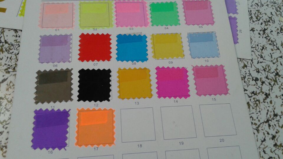 果冻料PVC磨砂薄膜，彩色PVC果冻胶，双面雾磨砂，塑料薄膜