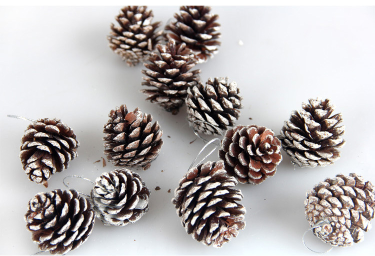 Christmas Fashion Pine Cones Wood Party Hanging Ornaments 6 Pieces display picture 1