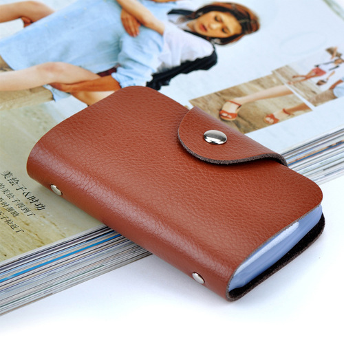 Genuine leather card holder card holder multi-card slot card holder business card holder women's wholesale men's card holder cowhide