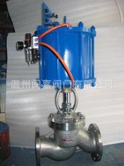 J641W气动法兰截止阀  气动法兰截止阀