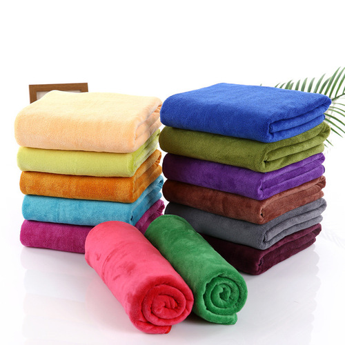 400g\flat super soft microfiber bath towel 70*140 absorbent bath towel car wiping beauty dry hair towel