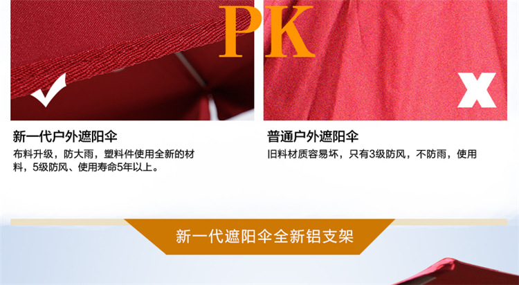 野人谷新款户外大伞罗马伞别墅庭院伞大太阳伞定制广告遮阳伞批发详情10