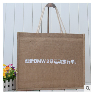 【年度手提袋】厂家定做款棉麻黄麻布袋买菜手提袋 可加覆膜